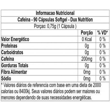 Imagem de Cafeína Natural 90 Caps Softgel Dux Nutrition