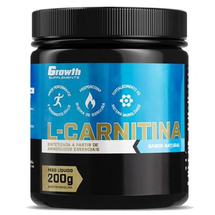Imagem de Cafeina Pura 200mg 120 Caps + L-Carnitina em Pó 200g Growth