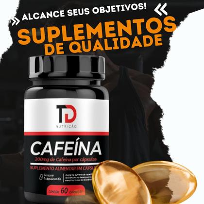 Imagem de Cafeína Suplemento Alimentar 200mg 60 Cápsulas