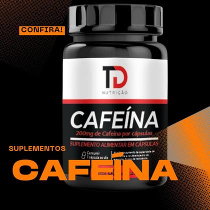 Imagem de Cafeína Suplemento Alimentar 200mg 60 Cápsulas