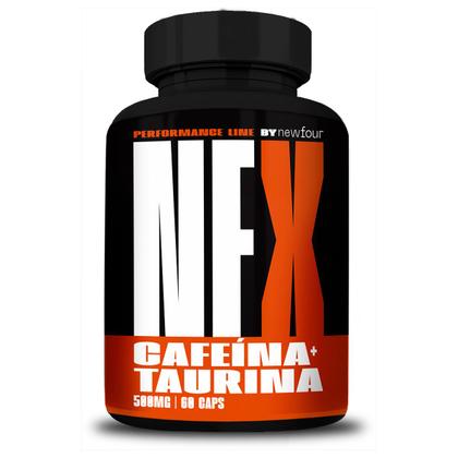 Imagem de Cafeina + Taurina NFX 500mg 60 Capsulas NewFour