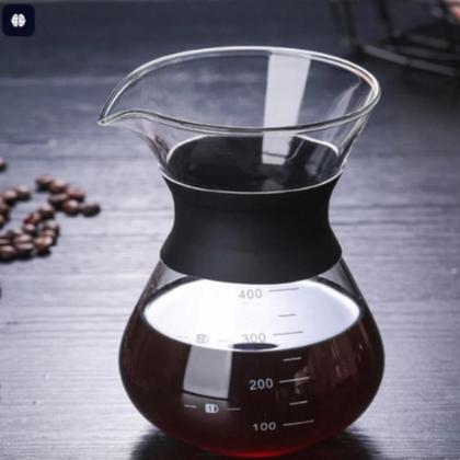 Imagem de Cafeteira 400ml Em Vidro Borossilicato Com Coador Aço Inox