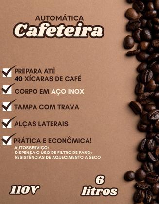 Imagem de Cafeteira Automática Maquina Café 6 Lts Marchesoni 110v 220v