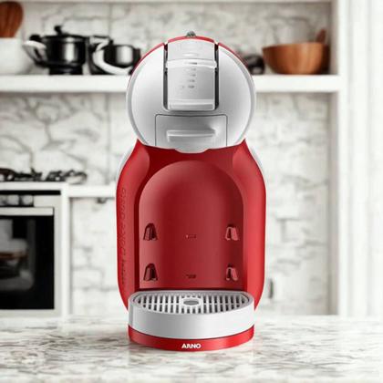 Imagem de Cafeteira de capsulas minime cinza e vermelha arno
