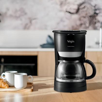 Imagem de Cafeteira Elétrica 30 Xícaras Elgin Family Coffee Sistema Corta-pingos Preta 220V