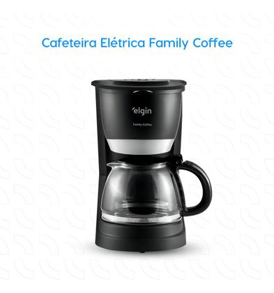 Imagem de Cafeteira Elétrica 30 Xícaras Elgin Family Coffee Sistema Corta-pingos Preta 220V