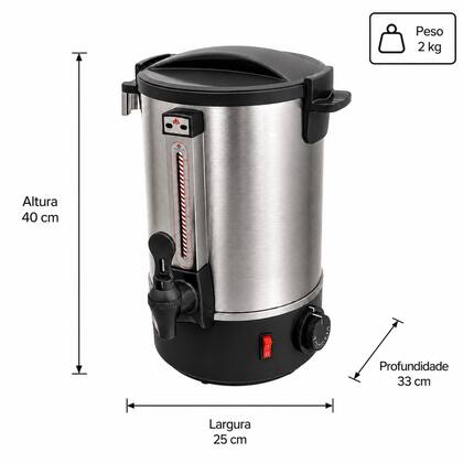 Imagem de Cafeteira Eletrica Automatica 6 Litros Prc-06 127V - Progas