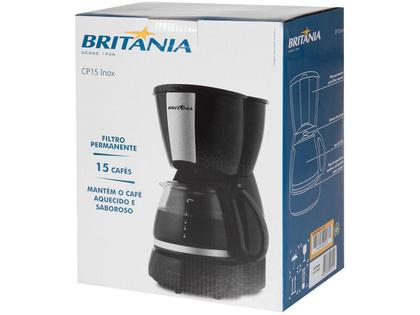 Imagem de Cafeteira Elétrica Britânia CP15 600ml Preta / Inox