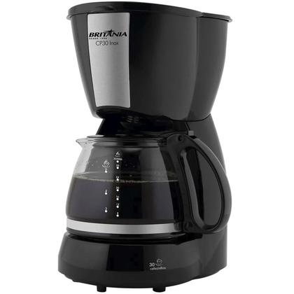 Imagem de Cafeteira Eletrica Britania CP30 Inox - 800W - Ate 30 Xicaras - 120V - Preto