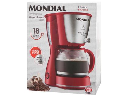 Imagem de Cafeteira Elétrica Dolce Arome Mondial Vermelho e Inox 550W C-35 18X