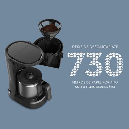 Imagem de Cafeteira Elétrica Electrolux 30 Xícaras Efficient com Jarra Inox (ECM22)