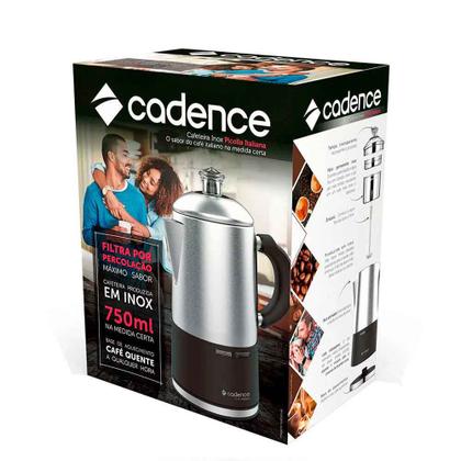 Cafeteira Elétrica Italiana de Percolação 127 V 750 Ml Inox