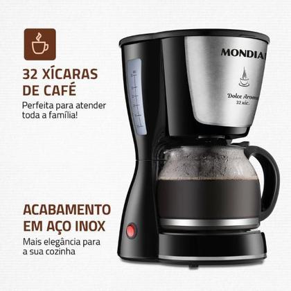 Imagem de Cafeteira Elétrica Mondial Dolce Arome C-32 32 Xícaras