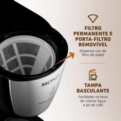 Imagem de Cafeteira Elétrica Mondial Dolce Arome C-32 32 Xícaras