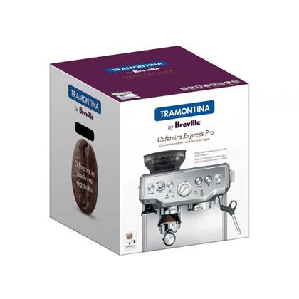 Imagem de Cafeteira Elétrica Tramontina 69066 by Breville Express Pro em Aço Inox com Moedor 2L