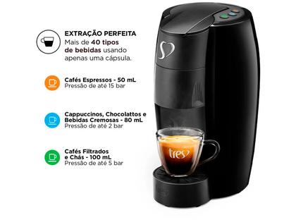 Imagem de Cafeteira Espresso 3 Corações Lov Preto