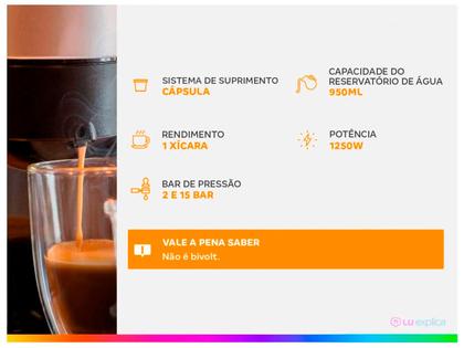 Imagem de Cafeteira Espresso 3 Corações Lov Preto