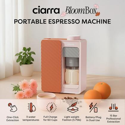 Imagem de Cafeteira Espresso CIARRA Bloombox 15 bar com reservatório de 180 ml