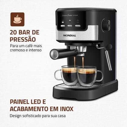 Imagem de Cafeteira Espresso Dolce Crema 20 Bar Mondial