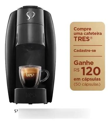 Imagem de Cafeteira Espresso Lov Tres 3 Corações 1250w Preta 220v