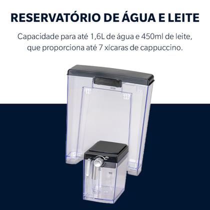Imagem de Cafeteira Espresso Oster Nova PrimaLatte Inox para Cápsula, Pó e Sachê