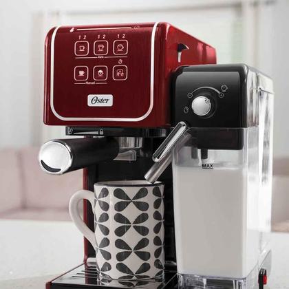 Imagem de Cafeteira Espresso Oster Primalatte Touch Red - 127V