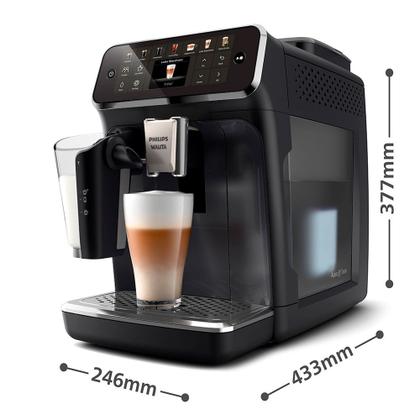 Cafeteira Espresso Superautomática LatteGo Série 4400 Philips Walita Preta com 12 Tipos de Bebidas - EP4441 Imagem de Cafeteira Espresso Superautomática LatteGo Série 4400 Philips Walita Preta com 12 Tipos de Bebidas - EP4441