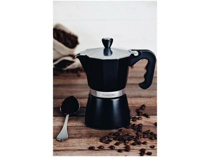 Imagem de Cafeteira Expresso Italiana Tramontina em Alumínio Preto com Cabo em Nylon 320 ml 61768020