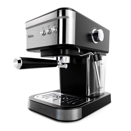 Imagem de Cafeteira Expresso Philco PCF04A 1,2L Pressão de 20 Bar, Aço Inox Com Saída de Vapor, Filtro Removível e Aquecedor de Xícaras