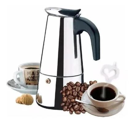 Imagem de Cafeteira Italiana 300ml Inox 6 Xícaras Cze08013 Wincy Rocie 