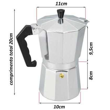 Imagem de Cafeteira Italiana 9 Xícaras Café Manual Dispensa Filtro