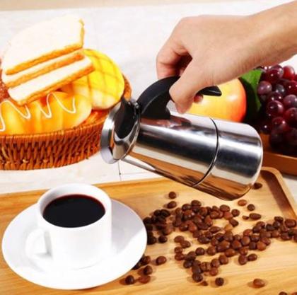Imagem de Cafeteira Italiana Aço Inox 300ml 6 Xicaras Café Original