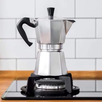 Imagem de Cafeteira Italiana Alumínio 6 Cafés Xícaras Expresso 300ml Original Qualidade