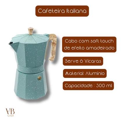 Imagem de Cafeteira Italiana Alumínio Café 300 Ml Verona Verde - Brinox