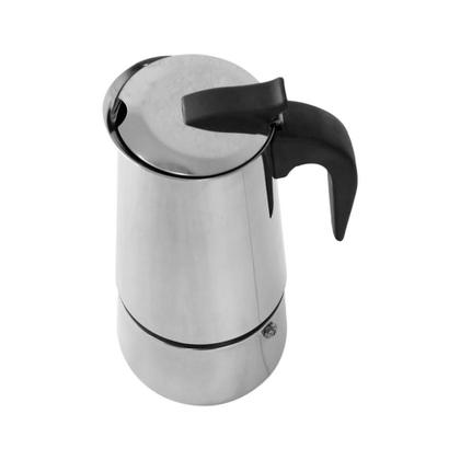 Imagem de Cafeteira Italiana em Aço Inox Premium Prepara Até 6 Xícaras