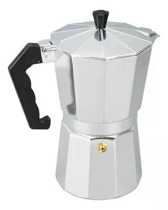 Imagem de Cafeteira Italiana Expresso  Faz 9 Xícaras Café Cinza Aluminio