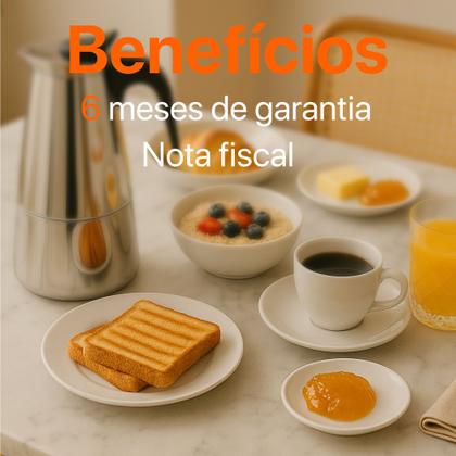 Imagem de Cafeteira Italiana Portátil Splendore 450ML 9 Xicaras De Aço Inox