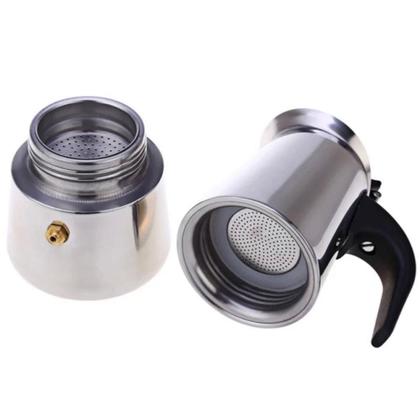 Imagem de Cafeteira Moka Expresso Italiana 6 Xícaras Aço Inox 300Ml