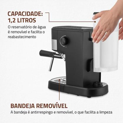 Imagem de Cafeteira Mondial Expresso Dolce Crema 20 Bar C20EC 220V Porta Cápsulas Dolce Gusto CPCDG