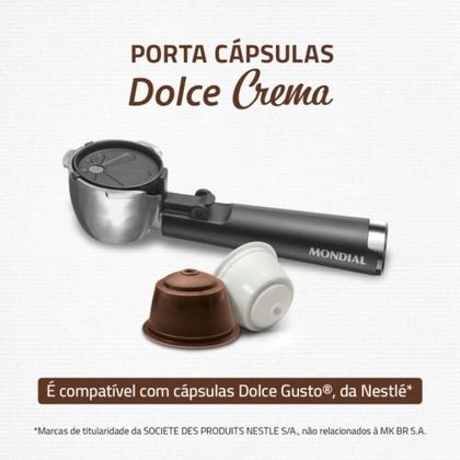 Imagem de Cafeteira Mondial Expresso Dolce Crema 20 Bar C20EC 220V Porta Cápsulas Dolce Gusto CPCDG