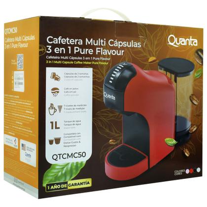 Imagem de Cafeteira Multicapsulas Pure Flavour 3-1 QTCMC50 220V Rosa