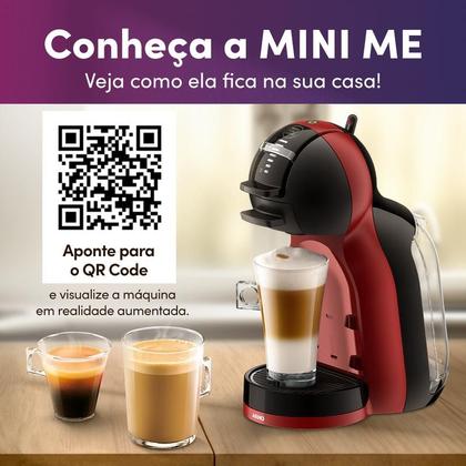 Imagem de Cafeteira Nescafé Dolce Gusto Mini Me Vermelha e Preta 110v