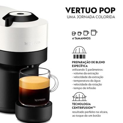 Cafeteira Nespresso Vertuo POP, 4 Medidas de Xícaras, Cápsula