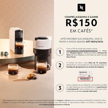 Imagem de Cafeteira Nespresso Vertuo POP Rosa Candy para Café Espresso Manual - GDV2BR