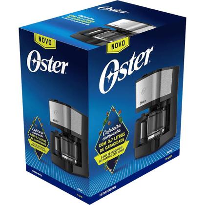 Imagem de Cafeteira Oster Compacta Inox Jarra de Vidro 750ml Ocaf300