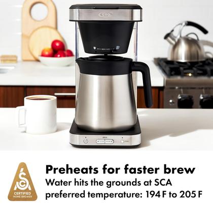Imagem de Cafeteira OXO Brew 8 xícaras de aço inoxidável com garrafa térmica
