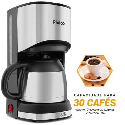 Imagem de Cafeteira Philco 1L Jarra Térmica 30 Cafezinhos 700W PCFE02