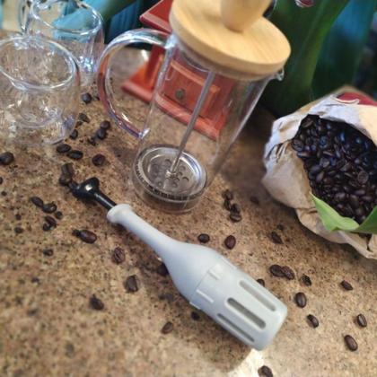 Imagem de Cafeteira Portátil Prática Filtro Inox Com Prensa Manual - Mimo Style