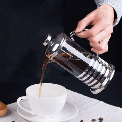 Cafeteira Prensa Francesa Cremeira Vidro 350ml - Wincy Imagem de Cafeteira Prensa Francesa Cremeira Vidro 350ml