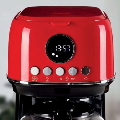 Imagem de Cafeteira Programável Moderna Vermelha 127V - Ariete